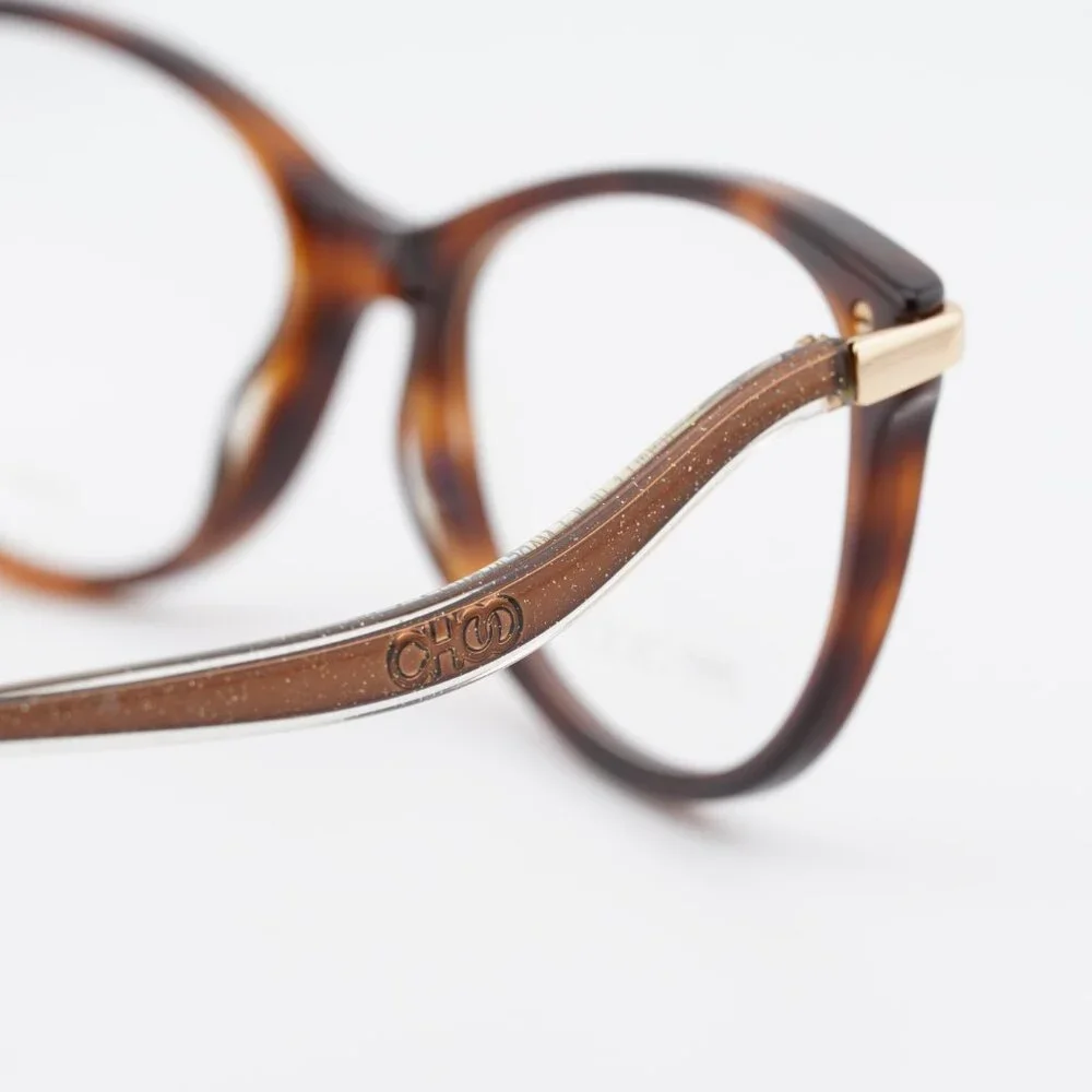 Jimmy Choo JC258 0086 00 Eyeglasses Havana/Gold 54mm Cat Eye Frame - Picture 5 of 11